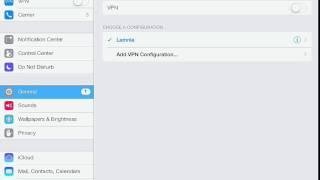 Setting Up a Lamnia VPN on an iPad or iPhone or iPod