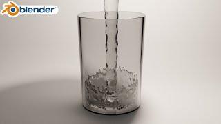 How to Pour a Glass of Water in Blender | Tutorial