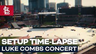 Busch Stadium Concert Setup Time-lapse | St. Louis Cardinals