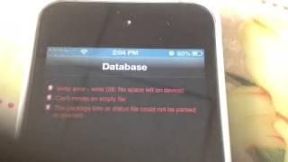 Cydia database error help me please