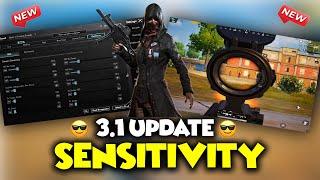 3.1 Update Sensitivity PUBG Mobile Gameloop Emulator 2024  | Normal Mouse Zero Recoil |