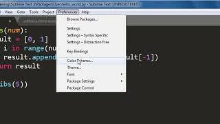 How to Change a Color Scheme in Sublime Text 3 code editor