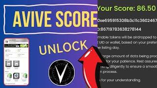 Avive Score issued! How much Token i Got