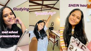 MED STUDENT diaries ‍️| SHEIN outfits unboxing ️ | Study vlog ?  | Study motivation 