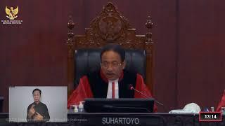 Sidang Pleno Pengucapan Putusan, PHPU Anggota DPR RI, DPD RI, DPRD Provinsi, DPRD Kabupaten/kota