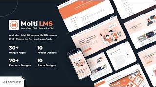 Introducing Molti LMS | Modern & Multipurpose LMS/Business Child Theme for Divi & LearnDash!