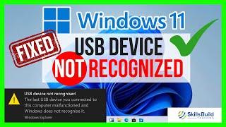  How to Fix USB Device Not Recognized in Windows 11 [FAST]
