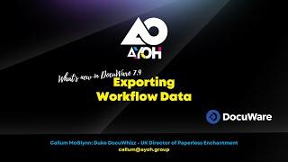 Exporting Workflow Data - What's New In DocuWare 7.9