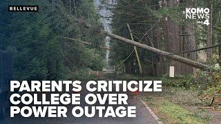 Parents criticize Bellevue College's power outage response, citing lack of student support