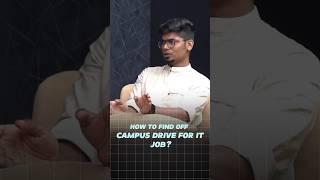 For Freshers: How to Find Off-Campus Drives for IT Jobs  (Tamil) | career advice