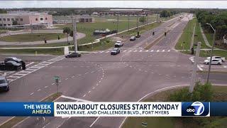 Fort Myers closing portion of Challenger Blvd. for roundabout project