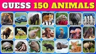 Guess 150 ANIMALS...!  | Guess The Animal in 5 Seconds | Quiz Rainbow