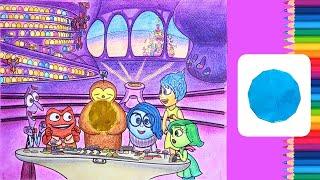 [Animation with Homey] Origami Circle & Coloring Disney Inside Out