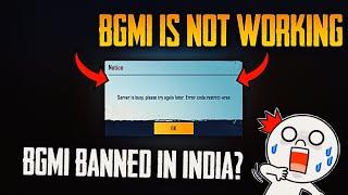 BGMI BAN ? BGMI IS NOT WORKING | BGMI AREA RESTRICTED ERROR ON MOBILE