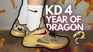 SUPER LIMITED! NIKE KD 4 YEAR OF THE DRAGON 2.0 REVIEW & ON FEET!