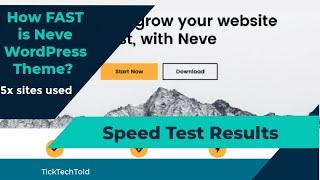 How FAST is NEVE WordPress Theme: Speed Test Results