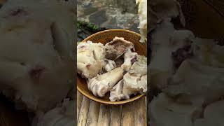 【ASMR MUKBANG】Miao cuisine: challenge to make skin jelly with beef hooves  #spicy #shorts