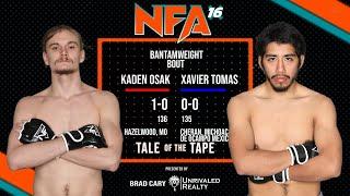 Nemesis 16 amateur bout Kaden Osak  vs Tomas Xavier