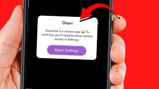 Snapchat is a Camera App to continue you'll need to allow Camera access in Settings | iPhone iPad