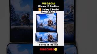 iPhone 16 Pro Max vs Galaxy Z Fold 6 PUBG/BGMI Speed Test #bgmi #pubg