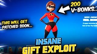 I got the Incredibles Bundle for 200 Vbucks... Gifting EXPLOIT Discovered in Fortnite...