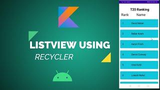 Create Dynamic Lists Using RecyclerView |Android| ListView | URDU/HINDI