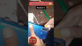 how to open back panel realme 5 ka back panel kaise khole #khantech #khantech92 #shorts