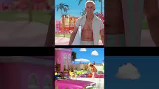 Barbie movie trailer vs. Barbie Girl music video  #barbiegirl #ytshorts #aqua #barbie