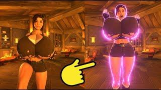 Giantess Animation Lara GTS Magic Room Breast Expansion Growth