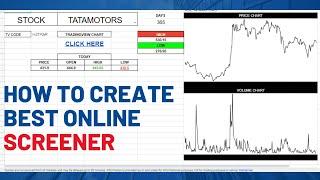 How To Create Best NSE Online Screener With Google Sheet