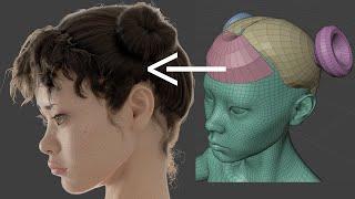 ️Amazing!! Make ANY HAIR STYLE in Blender Geometry Nodes
