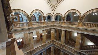 Milwaukee Public Library historic atrium, lobby and staircase