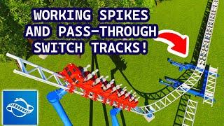 How to Build Working SPIKES & PASSTHROUGH SWITCH TRACKS in Planet Coaster 2 (NO MODS!)