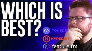 ToneDen vs Hypeddit vs FeatureFM \\ Best Smart Link?