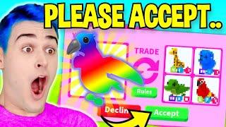 I Traded My *MEGA CROW* For THIS In Adopt Me... Roblox Adopt Me Trading Proofs As *SPIDERMAN*