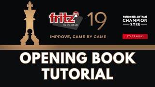 How to create a game database, an opening tree, and an opening database in Fritz 19