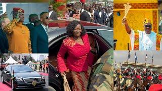 Watch the breathtaking arrival of HE Mahama, Vice Naana Jane,Ibrahim Traoré, & Tinubu @ inauguration