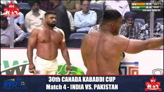 4th Match INDIA VS Pakistan || 30th Canada Kabaddi Cup 2023
