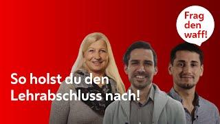 Lehrabschluss nachholen? Sie haben es gemacht! (waff/AMS)