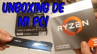 UNBOXING | RYZEN 3 3200G | MOTHERBOARD ASUS A320M-K Y MUCHO MAS!!