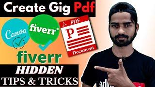 How to create Gig pdf for fiverr | How to create GiG image