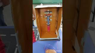 Hydraulic Lift Working Model for School Students. Science fair projects new ideas 2023