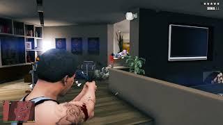 GTA 5 - Franklin's House Ballas Shootout + Ten Star Escape