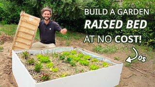 Building a Garden Raised Bed with reused materials