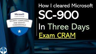 How I cleared SC 900 Exam in three days! Exam CRAM!