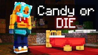 robbing candy from children in hive bedwars on halloween