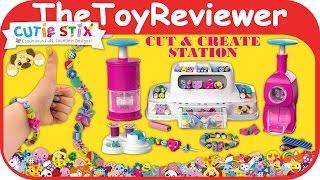 Cutie Stix Cut & Create Station Set Bracelets Jewelry Nail Art Unboxing Toy Review by TheToyReviewer