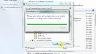 Installation of IIS in Windows 7 for ASP and ASP.Net