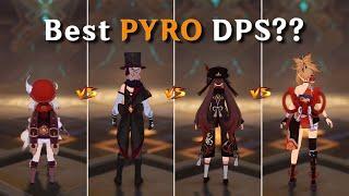 Who is BEST PYRO DPS ? Lyney vs Hutao vs Yoimiya!! [ Genshin Impact ]