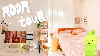 room tour & desk setup  cozy, aesthetic, pastel & smiski lamp!